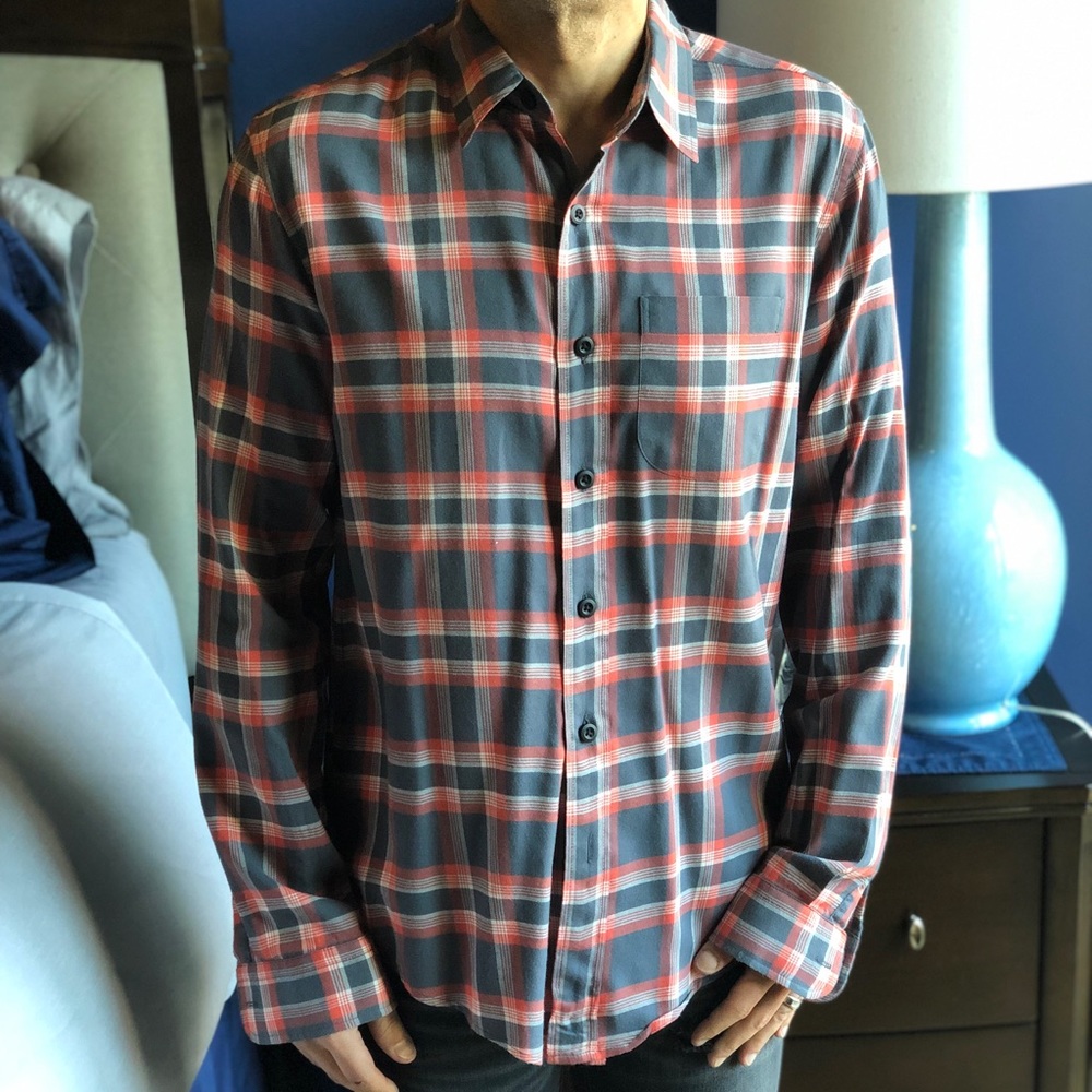 AE Mauve, Red and Grey dress shirt